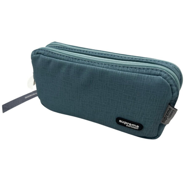 Double Pencil Case Blue