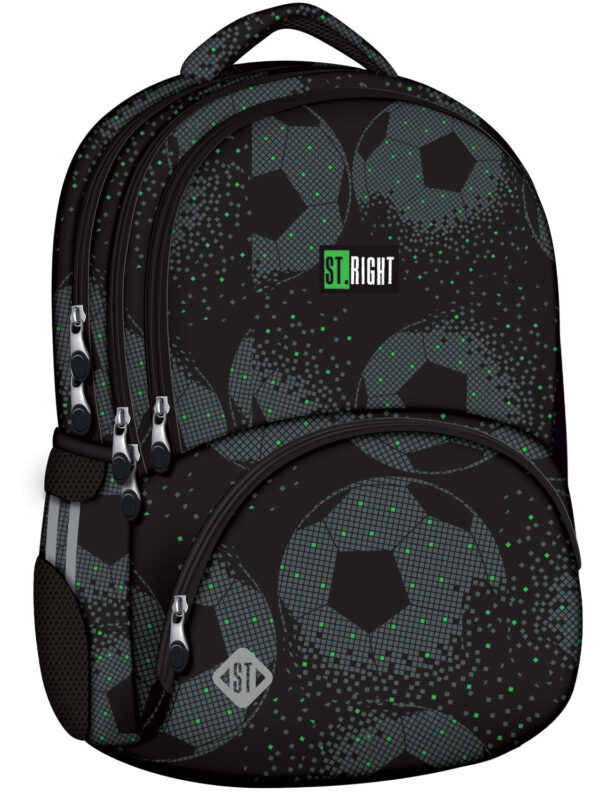 ST Right 17inch Backpack - Black Football