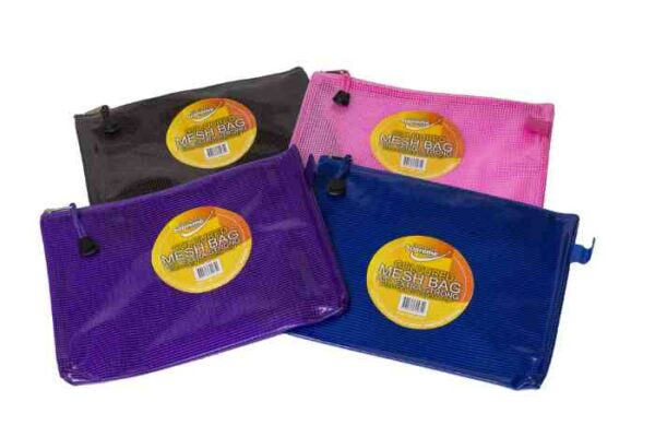 A5 Coloured Mesh Bag