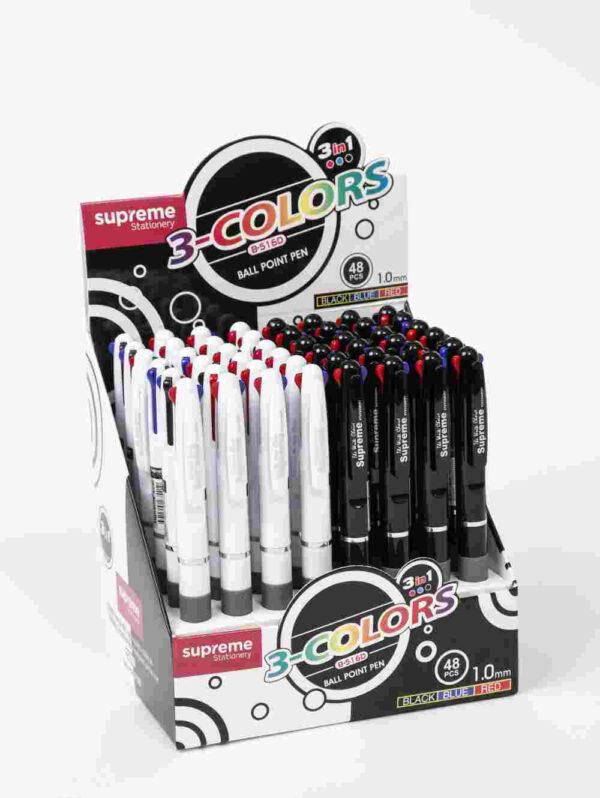 3 colour ball point pen