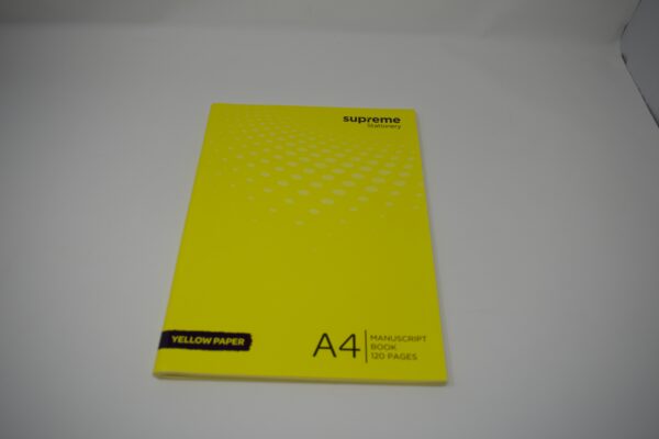 Supreme A4 Yellow Page Manuscript