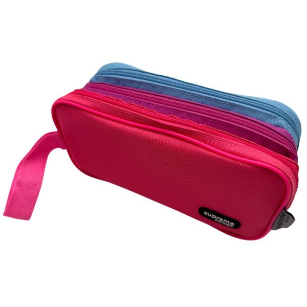 TRIPLE PENCIL CASE GIRL BRIGHT