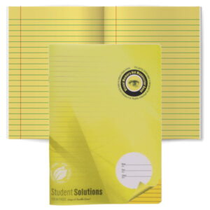 A4 120pg Durable Cover Visual Memory Aid Manuscript Book - Yellow