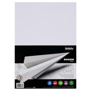Premier Activity A4 160gsm Card 50 Sheets - White
