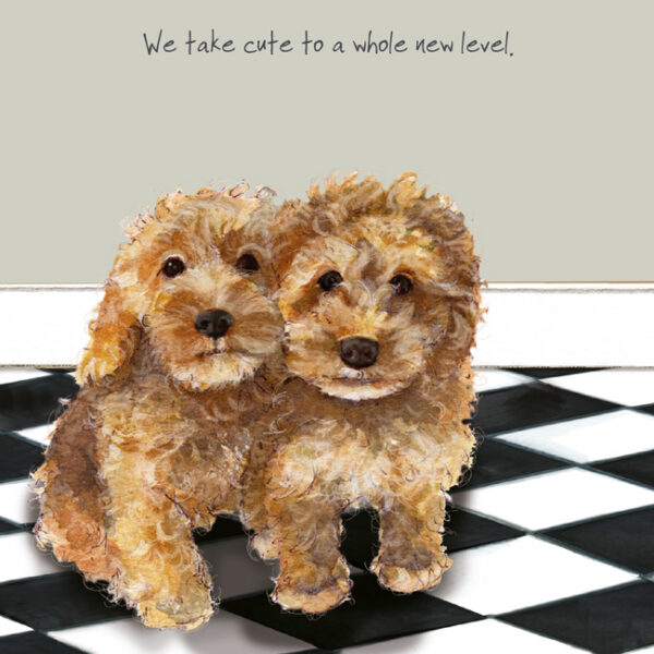 Cockapoo Puppies Greeting Card