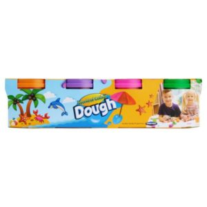 4x140g Pots Play Dough With Mould Lid