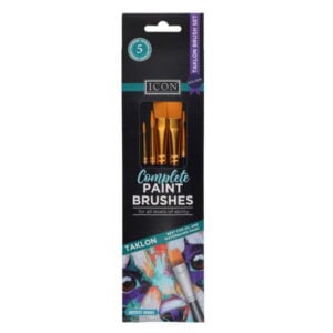 5 Paintbrush Set - Synthetic