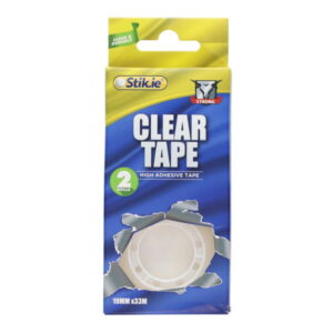 2 19mm x 30m Clear Tape