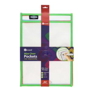 5 dry erase pockets