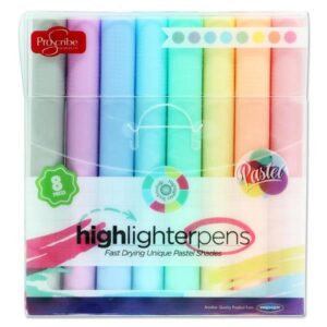 8 Pastel Highlighter Pens