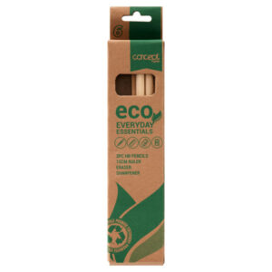 3 Hb Pencil With Eraser Ruler & Sharpener