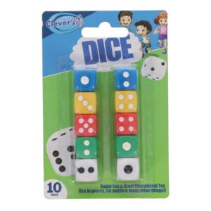 Clever Kidz Pkt.10 Assorted Dice