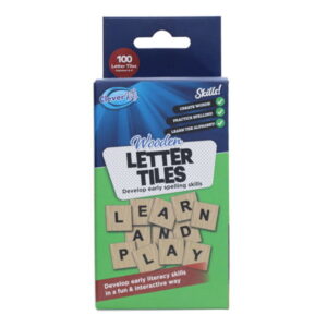 Pkt.100 Wooden Letter Tiles