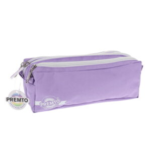 Premto Pastel 3 Pocket Pencil Case - Heather Haze