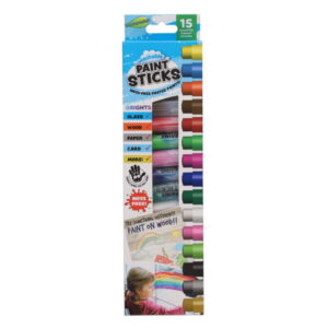 Pkt.15 5g Washable Poster Paint Sticks - Brights