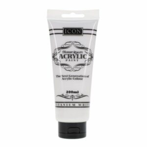 Acrylic Paint 200ml - Titanium White