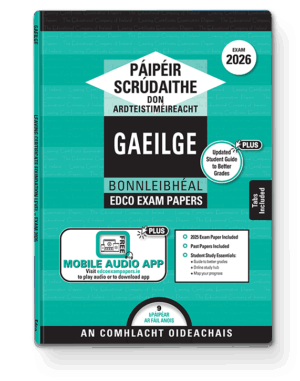 leaving certificate gaeilge bonnleibhéal (irish foundation level) exam papers